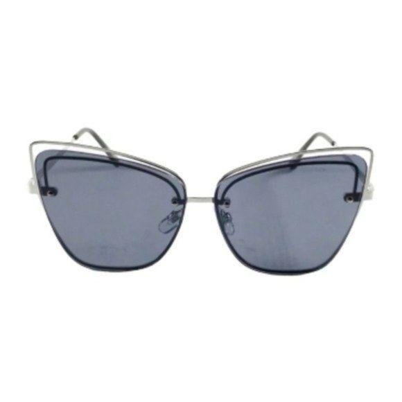 Silver Cat Eye Sunglasses - Picture 2 of 7